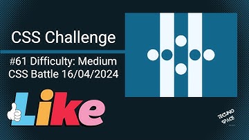 CSS Challenge #61 | CSSBattle- 16/4/2024| Can You Beat the Clock?|#csschallenge #cssbattle #uidesign