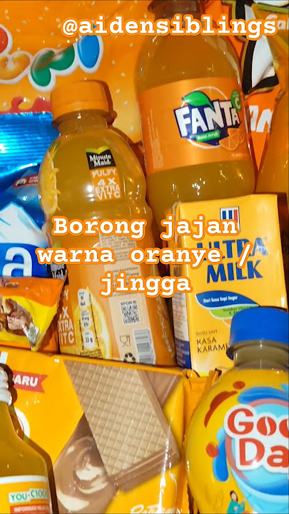 Borong jajan warna oranye / jingga #familyvlog #belijajan #oranye #orange #jingga #shoppingvlog