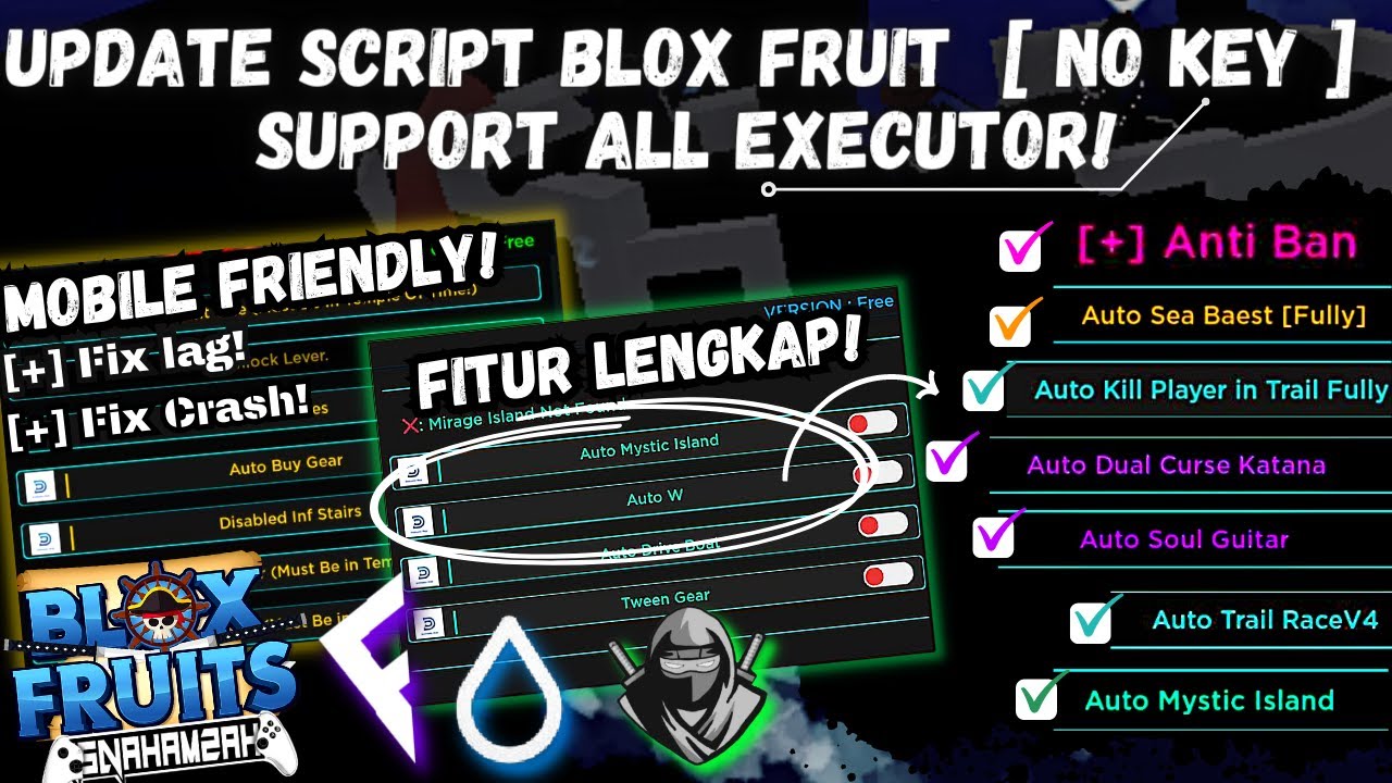 TERBARU SCRIPT BLOX FRUIT NEVA HUB, AUTO RAID