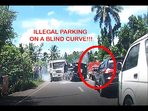 illegal curve parking accident