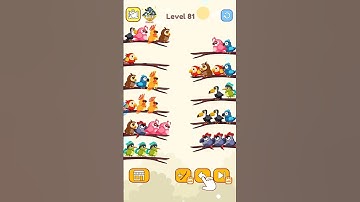 Bird sort color | Level 81... #youtubeshorts #shorts
