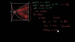 Geometry proof problem: squared circle (Hindi) Information