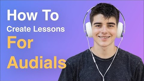 Auditory learning style explained by Prof. Lumen