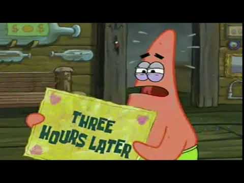 Three Hours Later... Spongebob Time Card 23