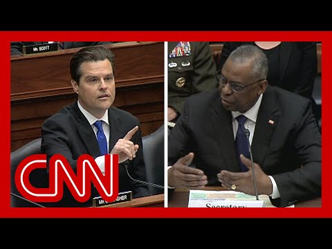 Matt Gaetz and defense secretary argue over 'wokeism' and US military capability.