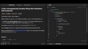 Leetcode 3106. Lexicographically Smallest String After Operations With Constraint