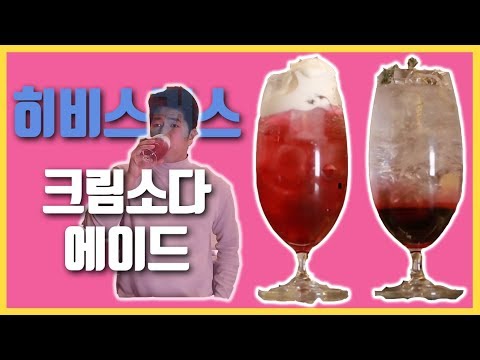 카페사장이 알려주는 히비스커스를 이용한 음료 두가지 (히비스커스 에이드 , 히비스커스 크림소다)