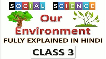 Our environment class 3 | fully explained in hindi | class 3 our environment| Social studies class 3
