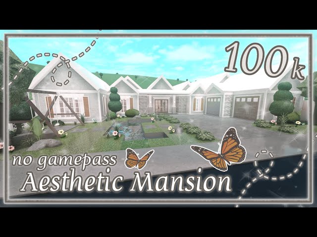 100k Hillside Modern Mansion🏡 tuts here:   Plants Decals: ctto #bloxburg #bloxburgaccountbuilds…