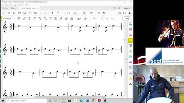 SCQF Level 2 Drumming - Counting in Compound Time TUTORIAL VIDEO