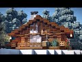 ❄️ Minecraft : How to build a Cozy Winter Cabin in Minecraft | Easy Tutorial |