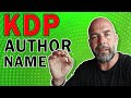 KDP Author Name - Brand or Keyword to Increase Low Content Book Online Earnings?