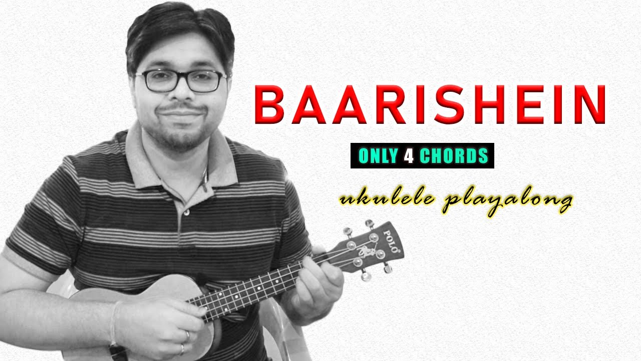 Baarishein Anuv Jain   Easy UKULELE Chords with Lyrics  ukeguide