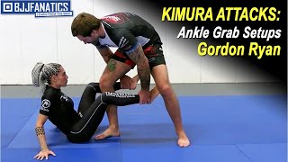 Ankle Grab Setups by Gordon Ryan  #bjjtips #bjjwhitebelt #gordonryan