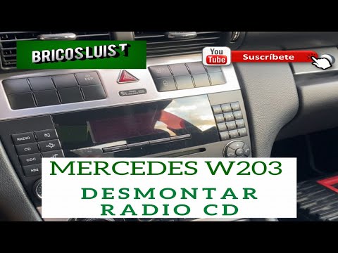 Mercedes w203 Desmontar radio cd Disassembly radio cd mercedes w203