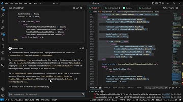 Test video: Dynamics 365 Business Central: GitHub Copilot Chat (Explain This)
