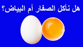 Egg Yolk | ما الاكثر فائدة بياض البيض ام صفار البيض؟ | كم بيضة نأكل في اليوم؟