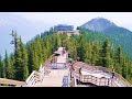 Banff Sulphur Mountain Boardwalk to Cosmic Ray Station and a Meteorological Observatory building 4K