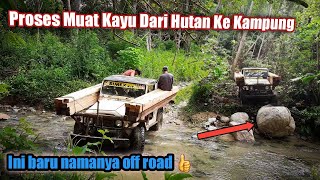 Proses Lansir Kayu dari Hutan Pake Hardtop