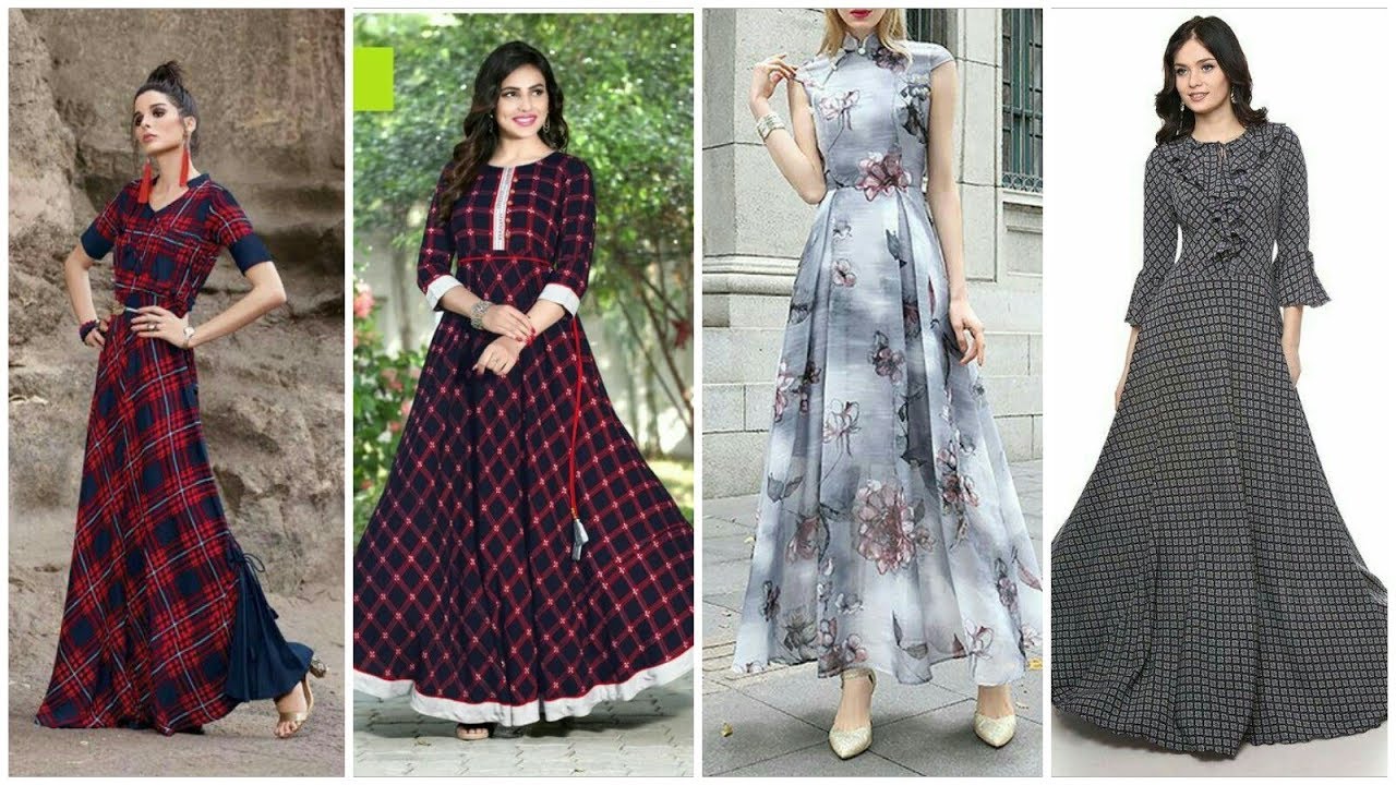 long frock top designs