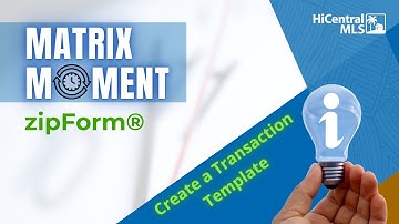 How to Create a Template in zipForm®