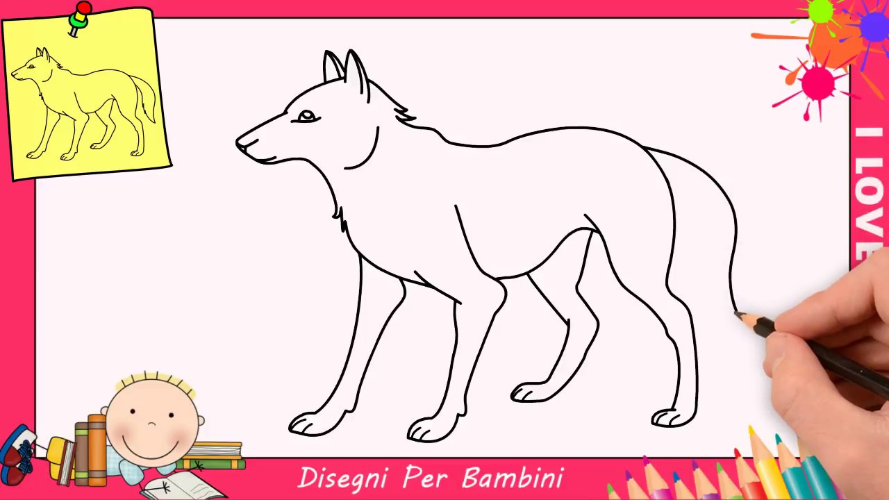 Come Disegnare Un Lupo Facile Passo Per Passo Per Bambini 2