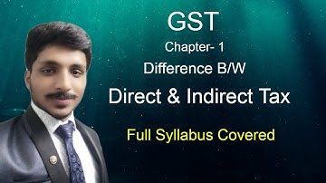 Direct Tax & Indirect Tax Advantages & Disadvantages |For B.com/B.A.  Students | By GST Ki Pathshala