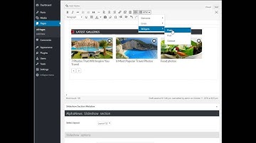Creating Home Page with visual shortcodes