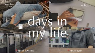 Vlog days in my life | เดินเล่นikae,ซื้อกระจกใหม่,ขึ้นรถไฟฟ้าสายสีเหลือง,เดินเล่นoffice mate