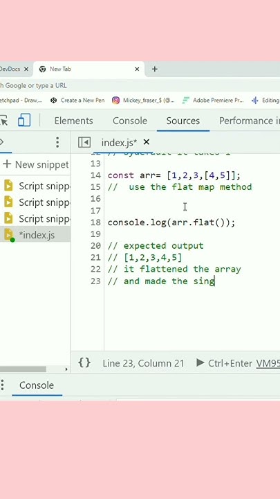 Array flat() method | javascript Array flat () method | what is a flat ...