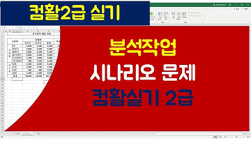 [068강] 엑셀기초강좌 : 컴활실기2급 시나리오 3문제 완벽정리/엑셀매크로/엑셀VBA/엑셀기초배우기/엑셀기초/엑셀함수/엑셀/컴활실기
