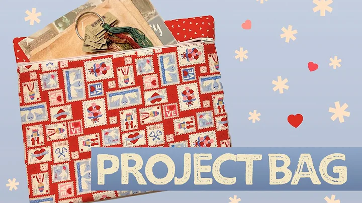 How To Make a Project Bag, Lined with Zipper, perf...