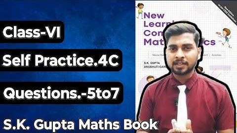 Chapter-4 Integers  || Self Practice-4C || New Learning Composite Mathematics Class-6