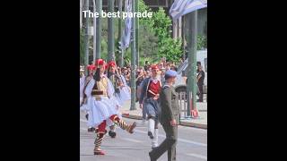The evzones Greek Guard Parade 💂‍♀️ #athens #shorts #military #evzones #hellenic #greek