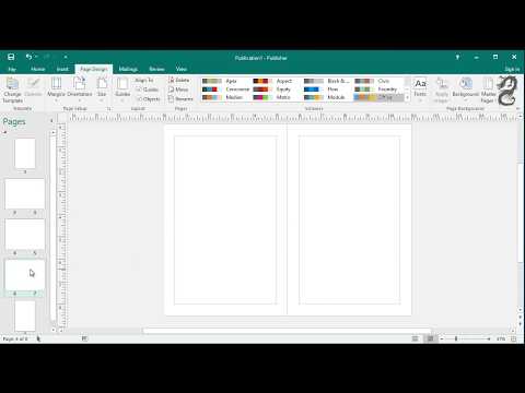 How to set up a booklet in Publisher