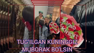 XOLIDA TO'RTLARI TUG'LGAN KUNINGGIZ MUBORAK BO'LSIN