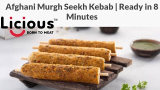 How to Cook Licious Afghani Murgh Seekh Kebab Review #Shorts