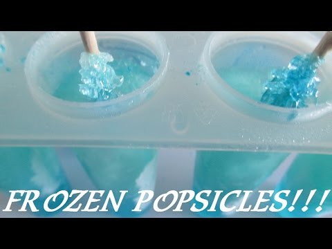 FROZEN POPSICLES - Inspired by disney movie - Princess Elsa Ana - Two Easy Ice lolly pop recipe