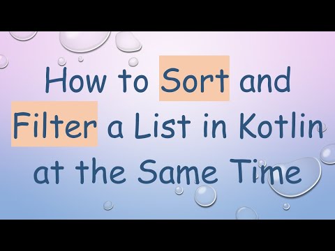 How to Sort