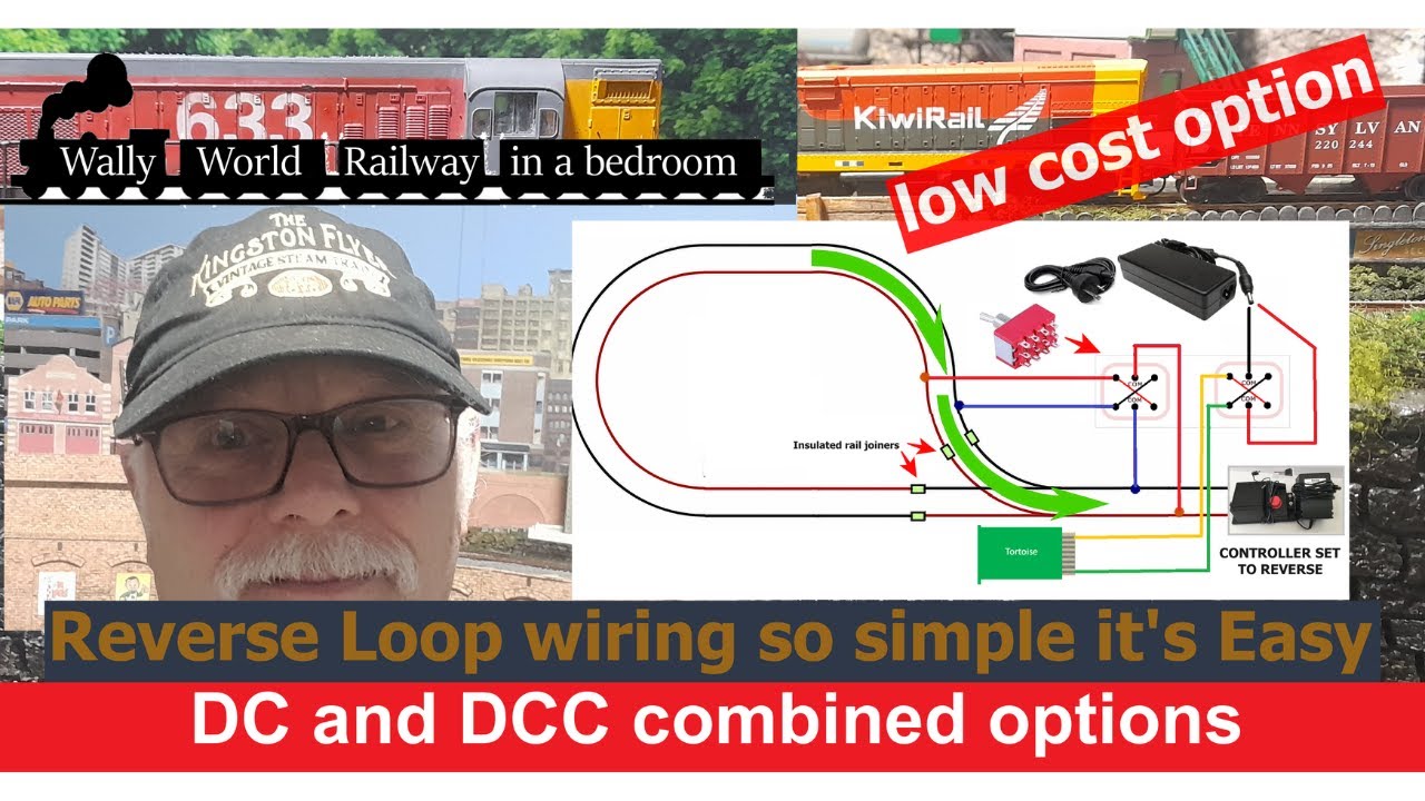 Model Railway How to wire reverse loops the easy way DC and DCC - YouTube
