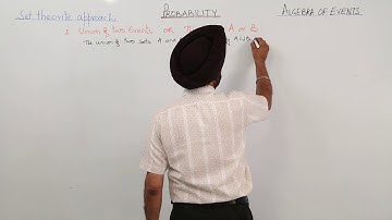 Online Free learning l Algebra of events  l ICSE CLASS 12 MATH l PROBABILITY l L822