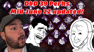 Dead by Daylight Perks Core System Update Mid June 22, all 39 perks changes explained!