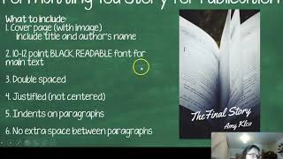Instructions for the Final "Exam" for Creative Writing
