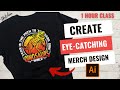 T Shirt Design Tutorial in Illustrator | How to Make a T shirt design in Illustrator