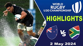 New Zealand U20 v South Africa U20 Highlights | The Rugby Championship U20 2024
