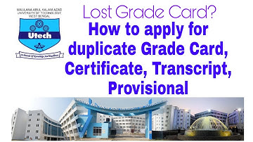 MAKAUT university duplicate Grade card, Degree certificate, Transcript, Provisional certificate