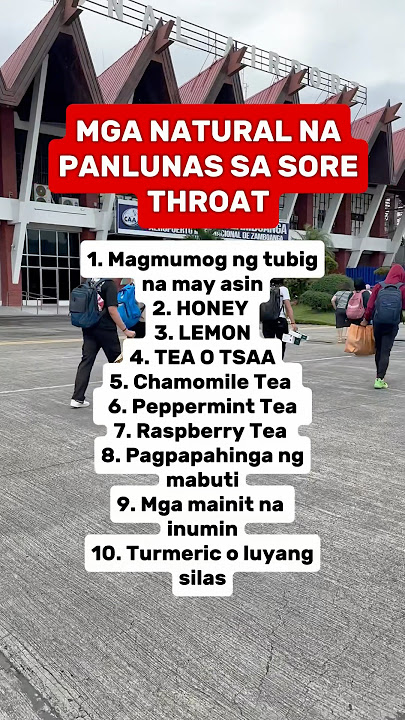 MGA NATURAL NA PANLUNAS SA SORE THROAT #healthtips #health #shorts #tips  #halamanggamot #lifestyle