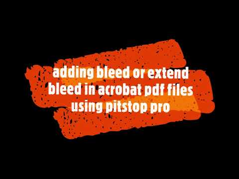 adding bleed or extend bleed in acrobat pdf files using Enfocus pitstop pro