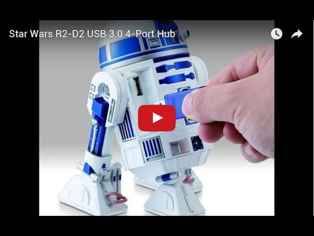 satisfacción fondo de pantalla mosquito Star Wars R2-D2 USB 3.0 4-Port Hub - YouTube