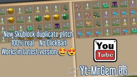 New duplicate glitch in BlockmanGo Skyblock [ works in Latest Version ] 😍😱